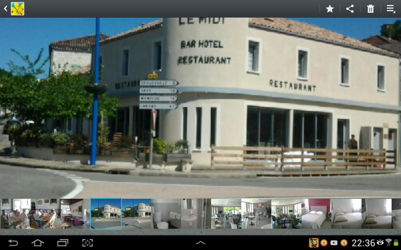 Hotel Le Midi Montaigu-de-Quercy Exterior foto